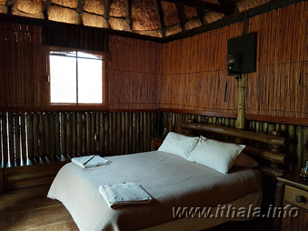Double bedroom inside the six-bed Mbizo Bush Camp