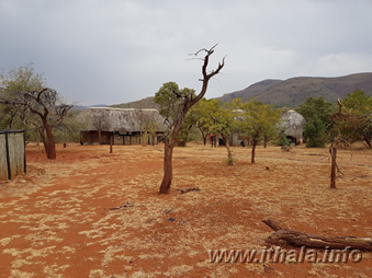 Six-bed Mbizo Bush Camp surrounded by mountain scenery in Ithala Game Reserve